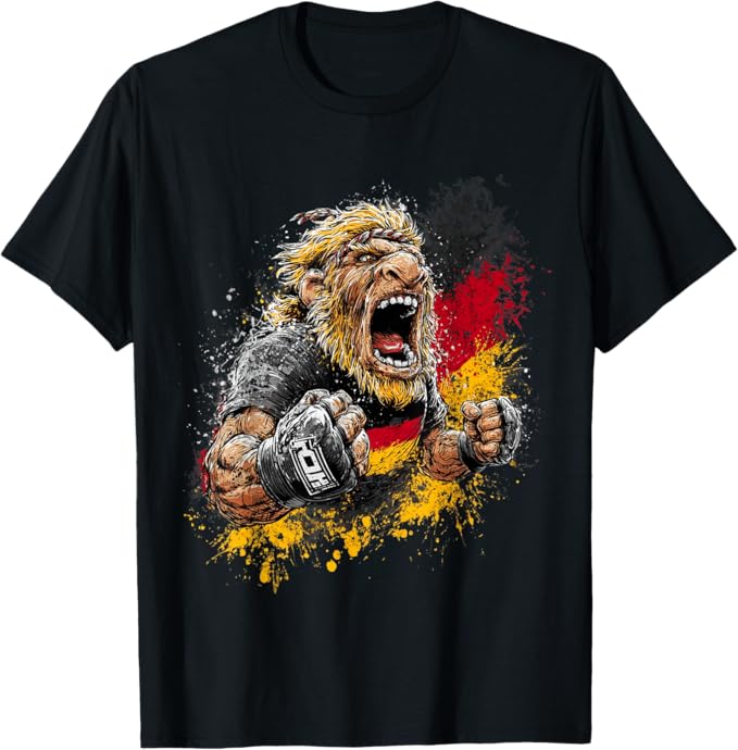 Neanderthaler MMA Fighter Sport T-Shirt für Kampfsport Fans kaufen